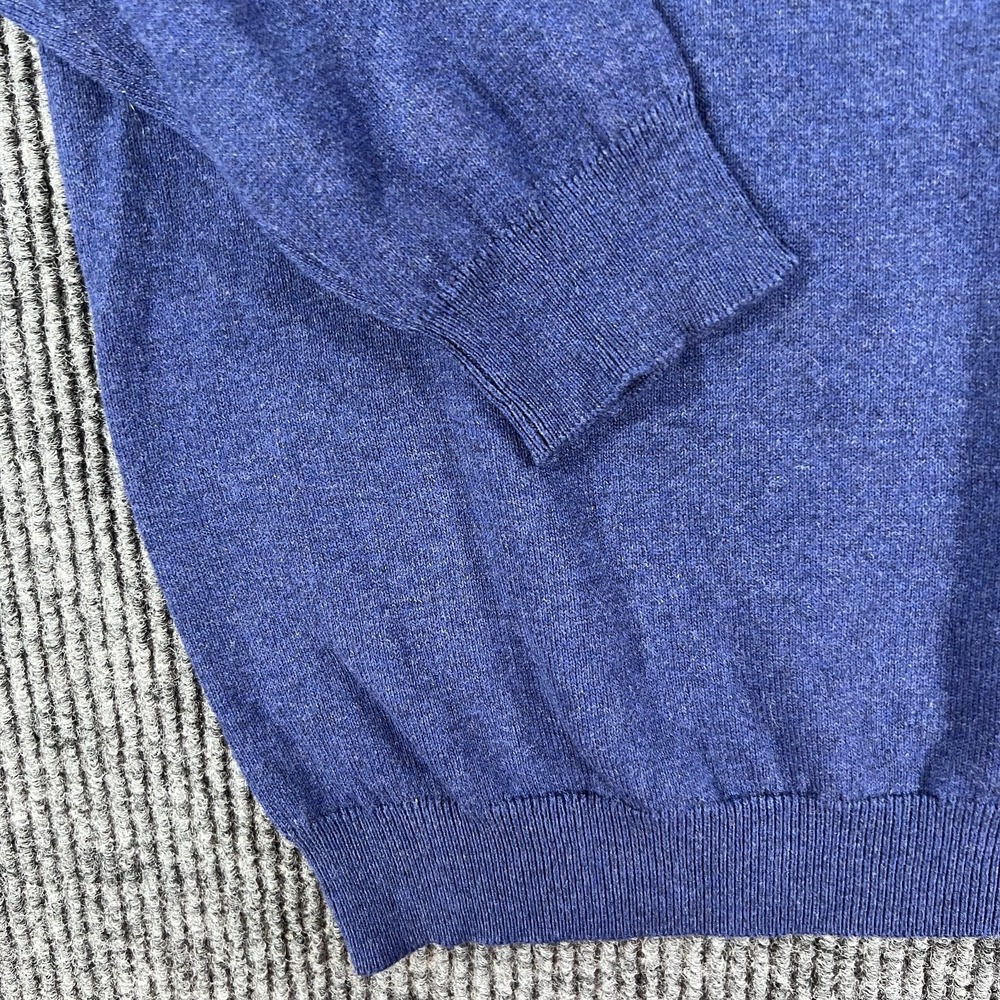 Southern Marsh Sweater Mens Large Blue V Neck Long Sleeve Casual Comfort - Picture 6 of 12